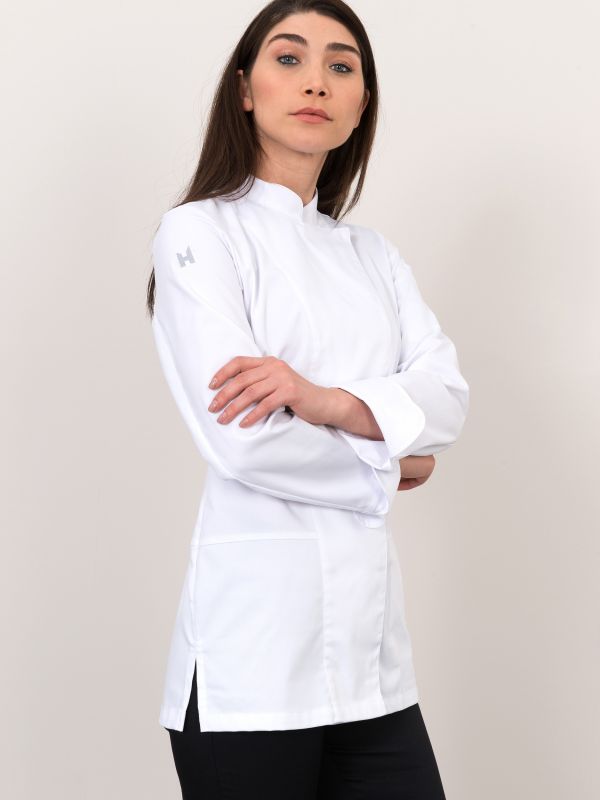 Kuchárske oblečenie Le Nouveau Chef Lynn, white dámsky rondon