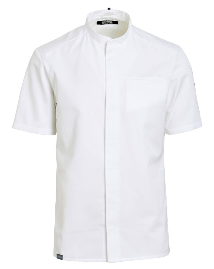 Kuchárske oblečenie KENTAUR - rondón biely, krátky rukáv