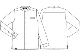 Kuchárske oblečenie KENTAUR - rondón biely, dlhý rukáv