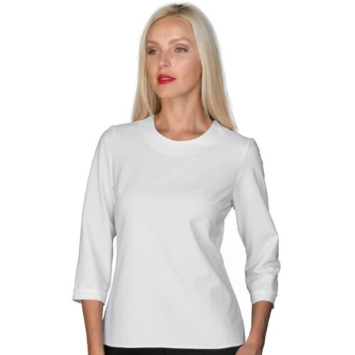 Dámska biela blúzka/elegantný top IVA exclusive 3/4 rukáv