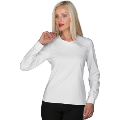 Dámska biela blúzka/elegantný top IVA exclusive krátky rukáv